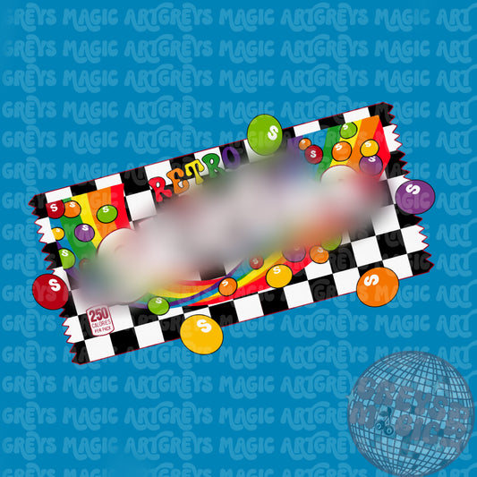 Checkered Retro Candy PNG