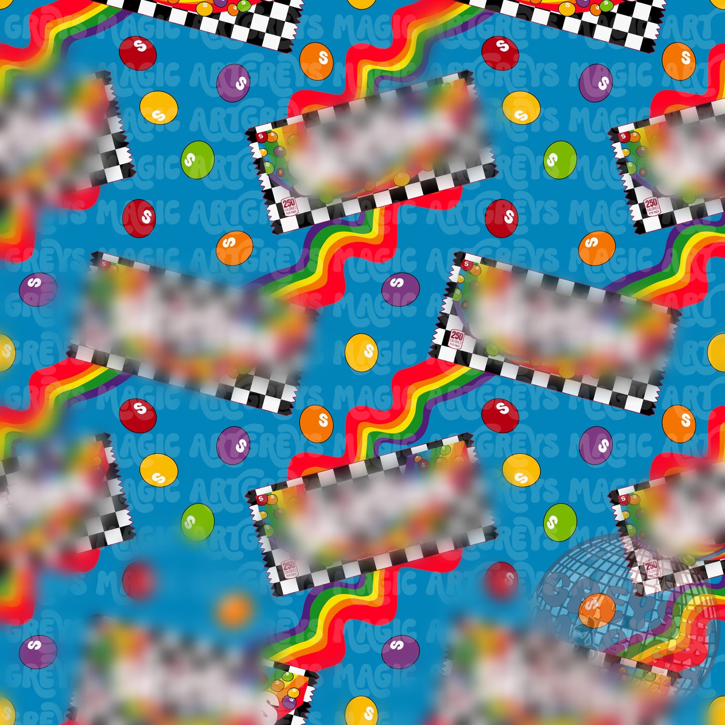 Checkered Retro Candy Seamless File