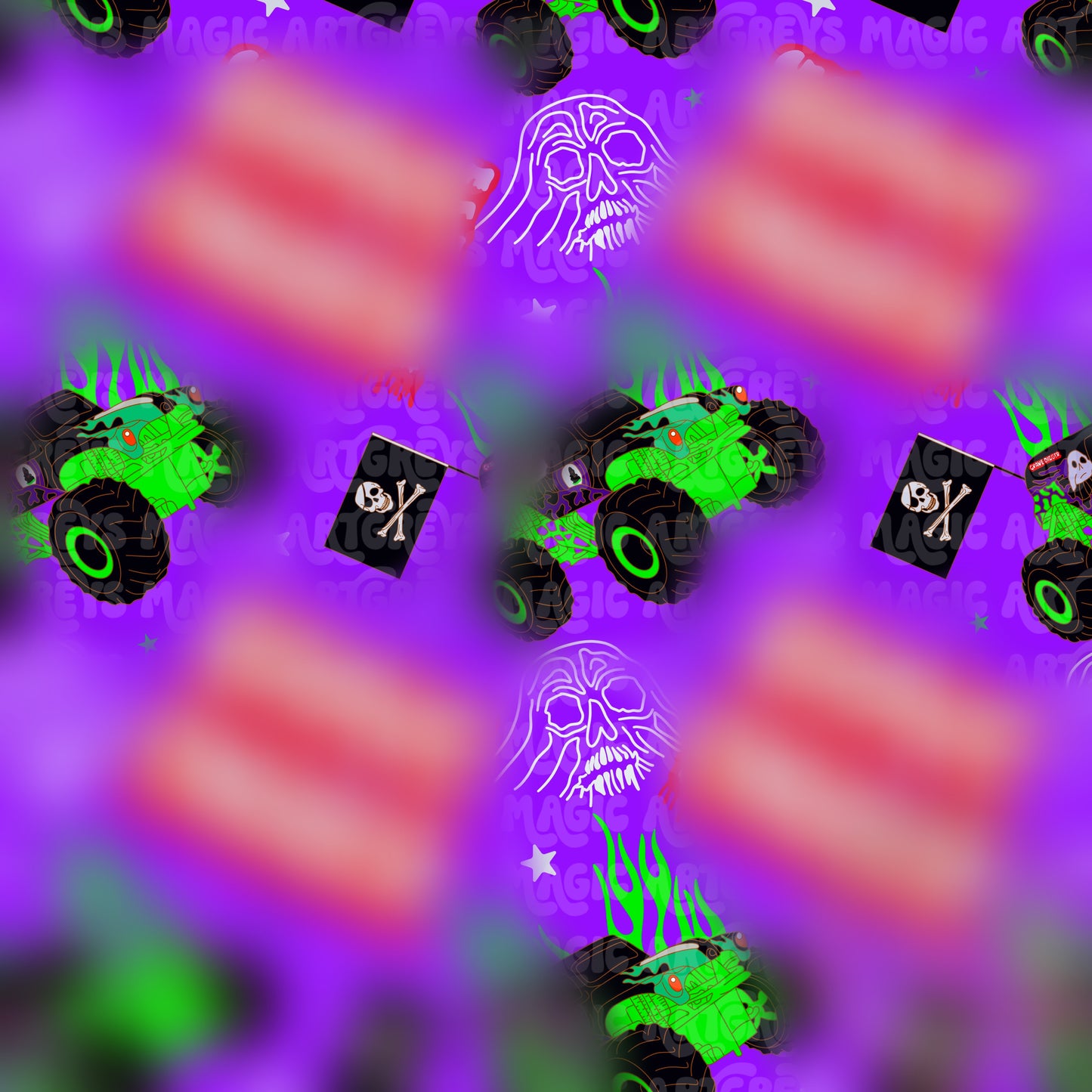 Grave Digger Truck Seamless File