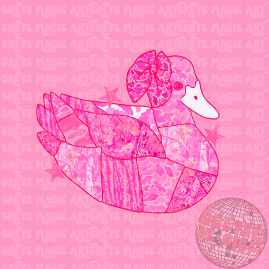 Pink Camo Duck PNG