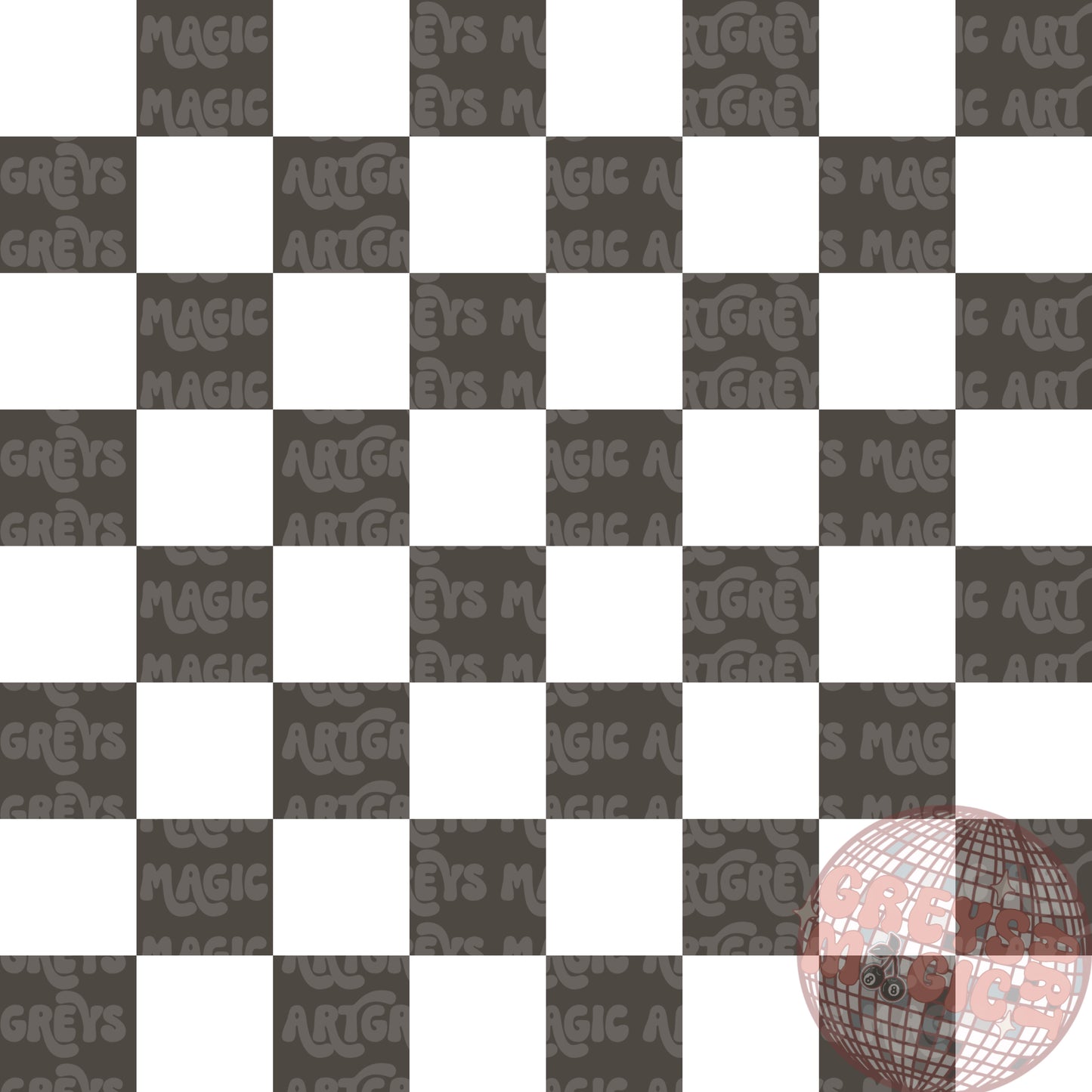 Muted Checkered Mouse And Friends Coord Seamless File