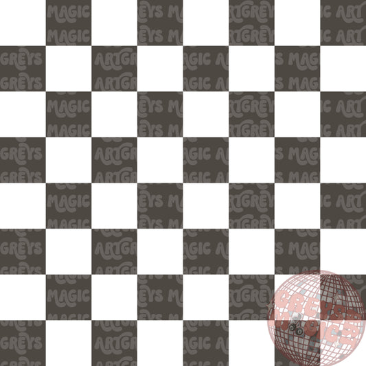 Muted Checkered Mouse And Friends Coord Seamless File