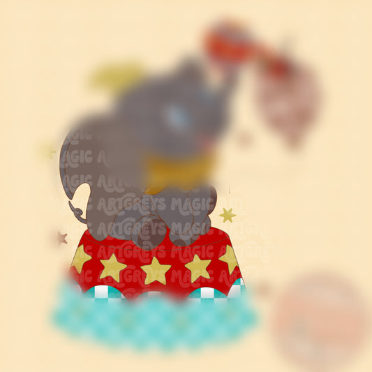Western Circus Elephant PNG