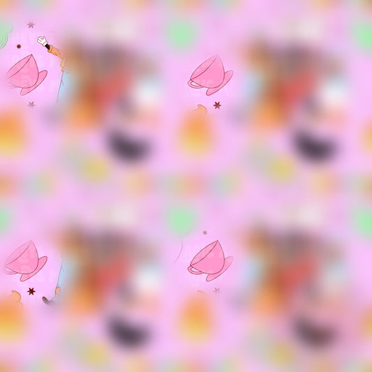 Girl Pastel Mouse And Friends World Seamless File