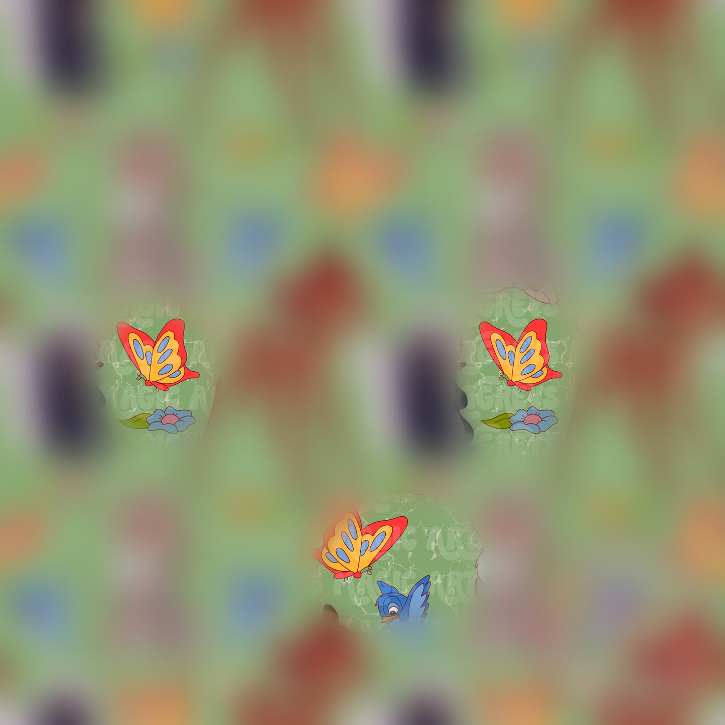 Deer And Friends Seamless File