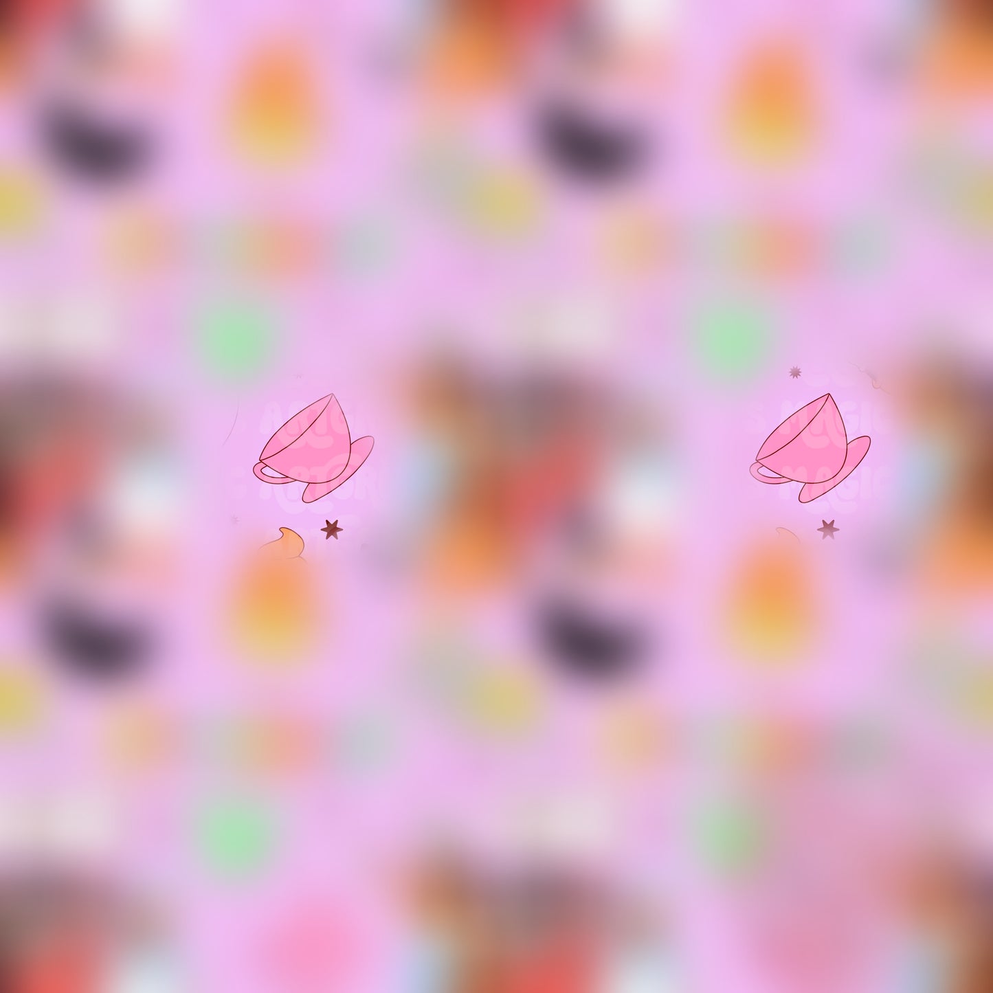 Pastel Mouse And Friends Land Seamless File