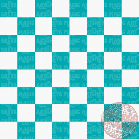 Blue & White Checkered Seamless File