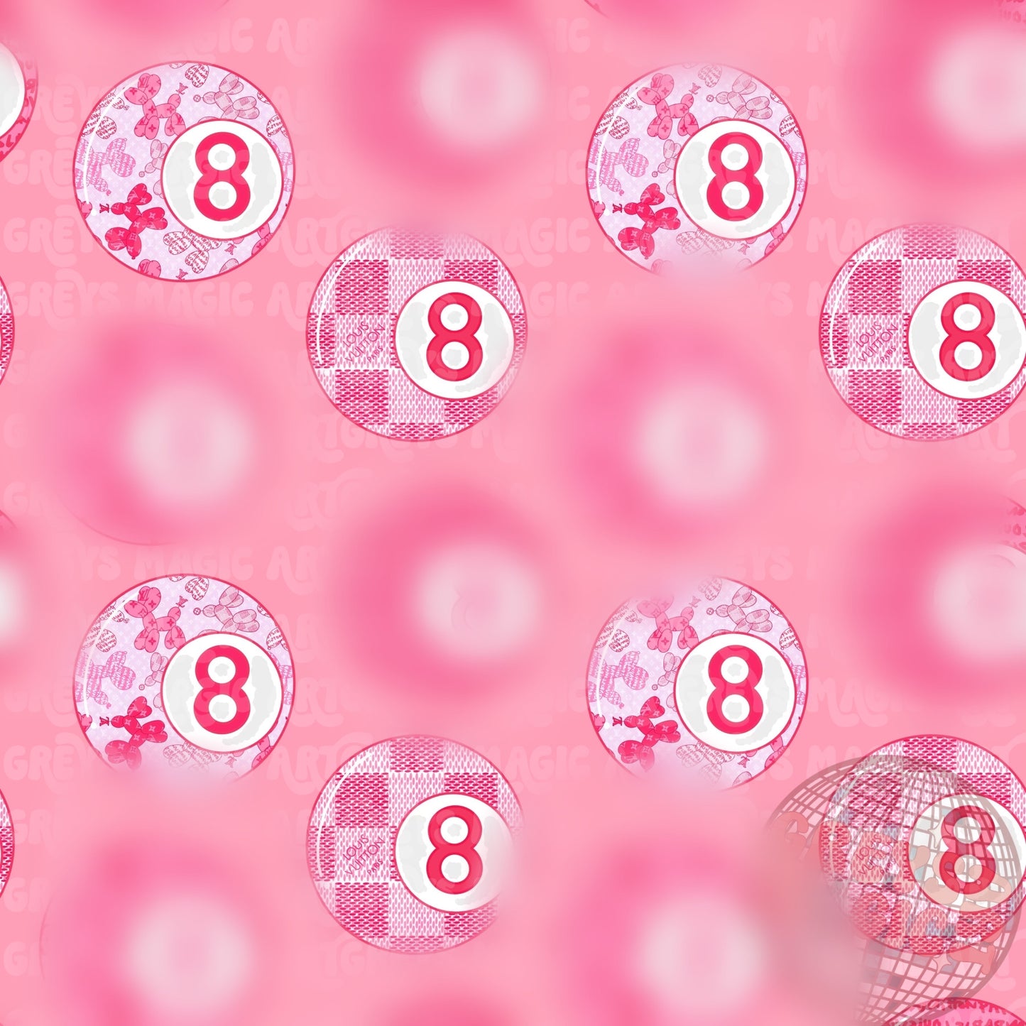 Pink Boujee 8Ball Seamless File