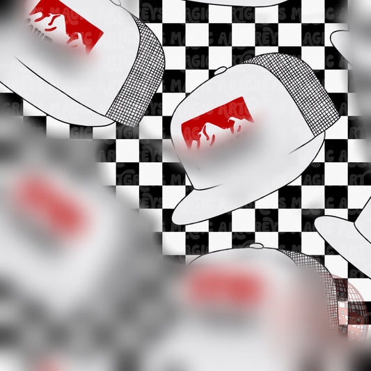 Poke Cow Hat Seamless File