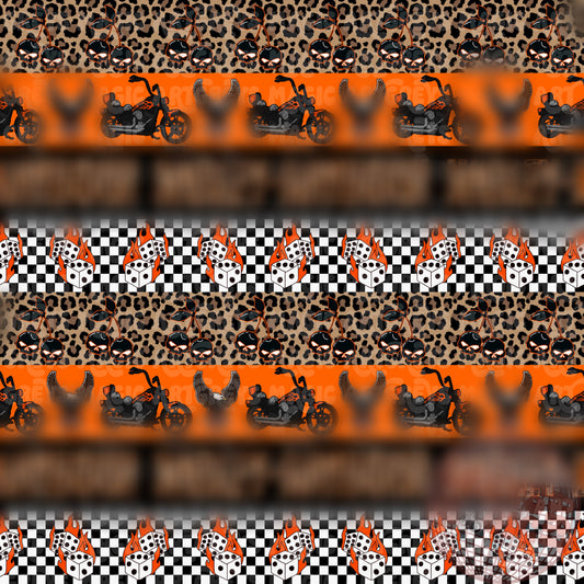 Motorcycle Cheetah Checkered Striped Seamless File