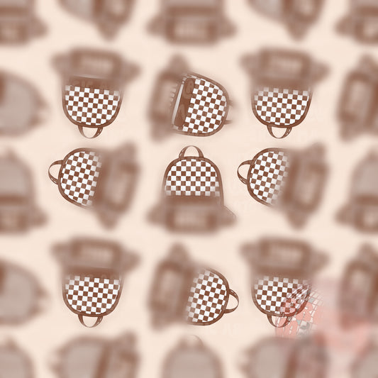 Neutral Check Backpack Seamless File