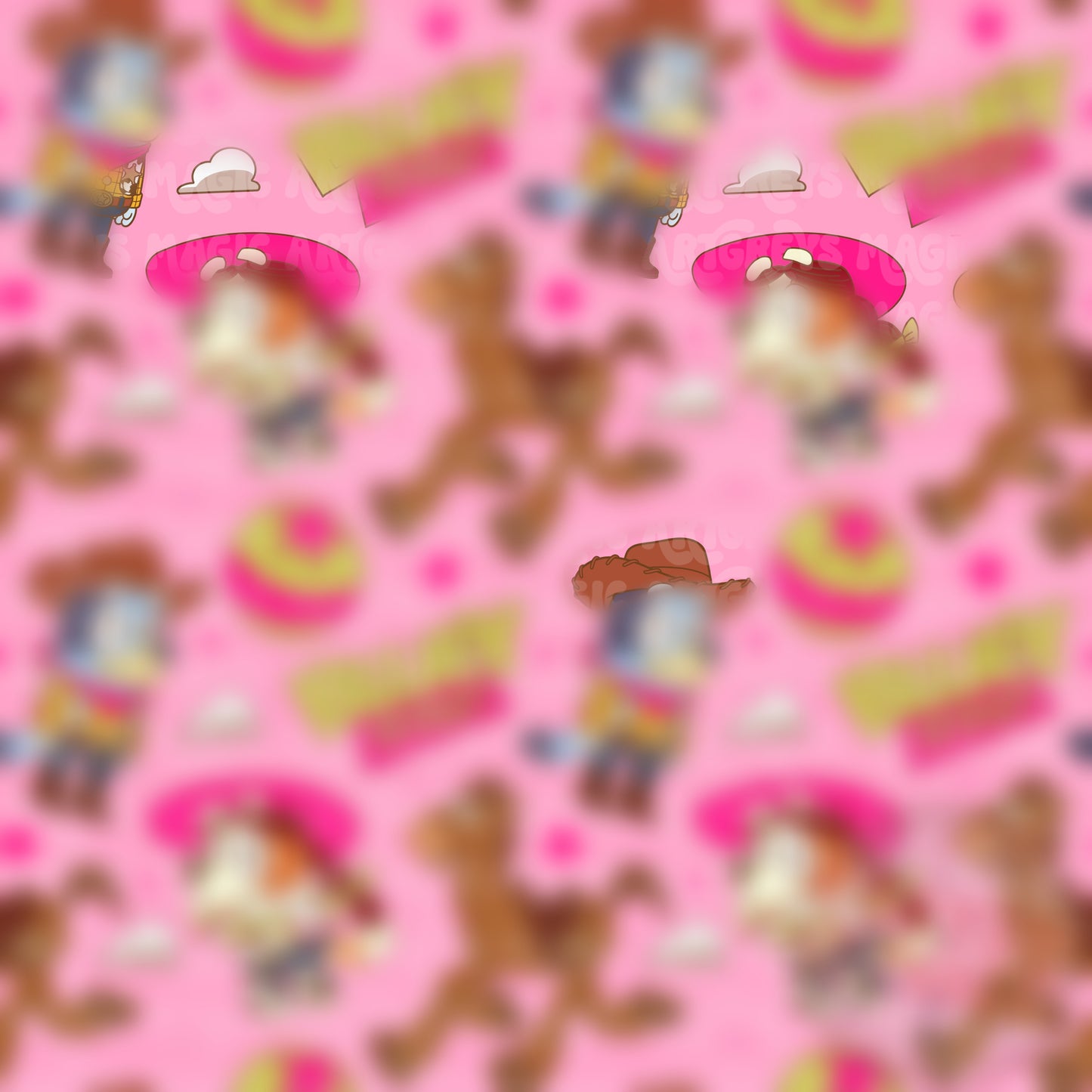 Pink Blue Story Seamless File