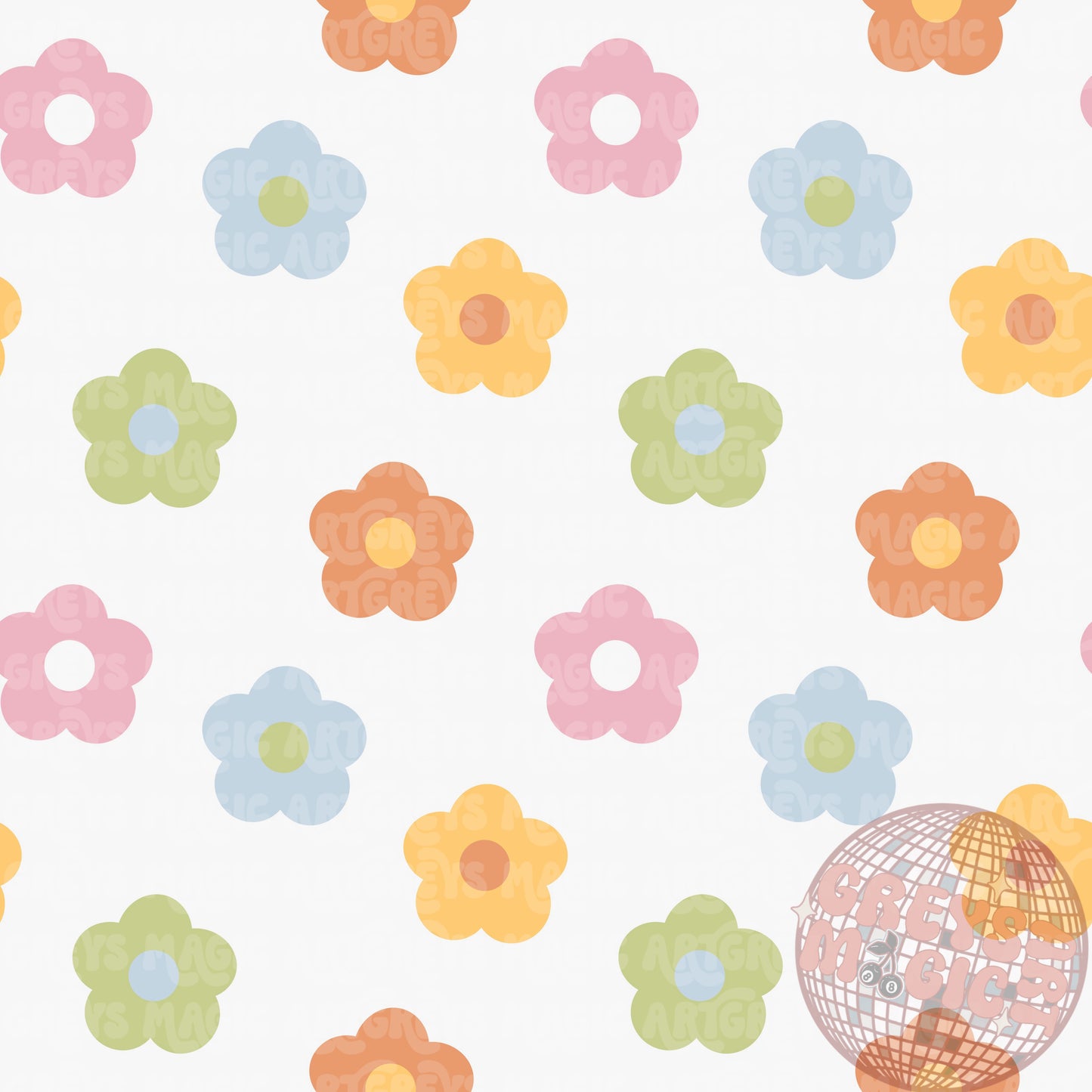 Floral Pastel Seamless File