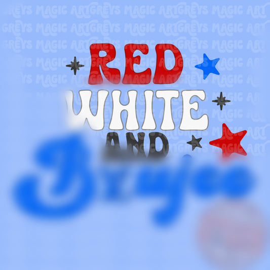 Red White And Boujee PNG