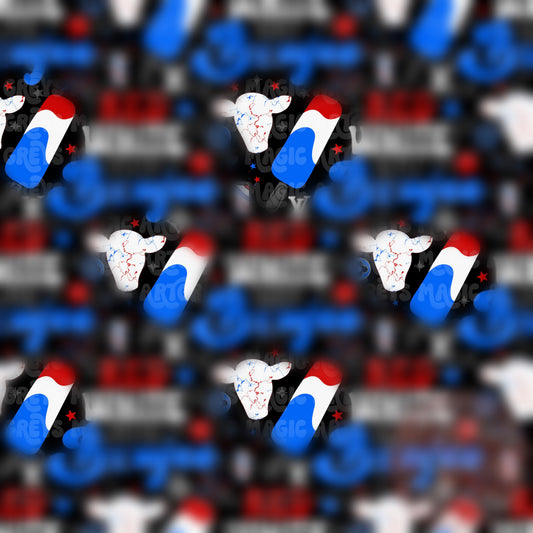 Red White And Boujee Seamless File