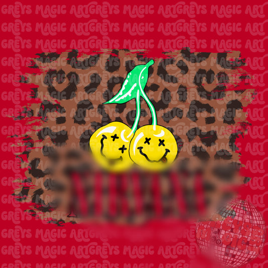 Cheetah Band Cherry PNG