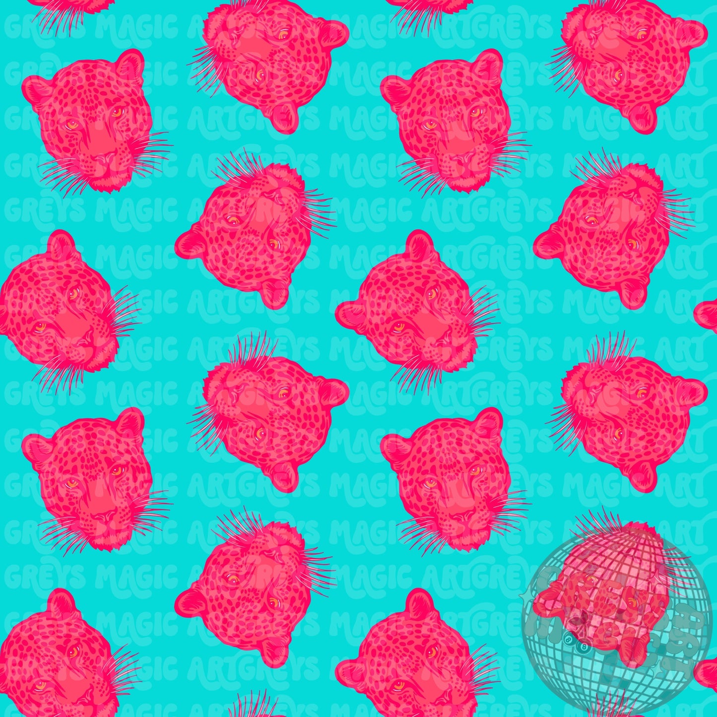 Pink leopards Coord Seamless File