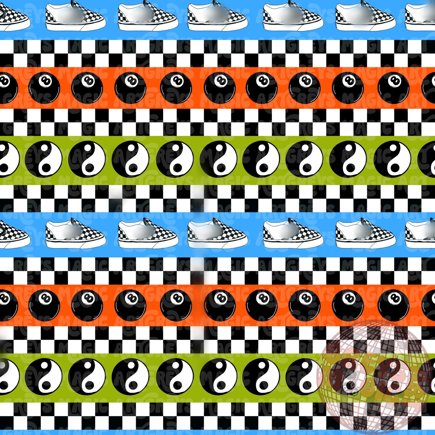 Boy neon Retro Striped Seamless File