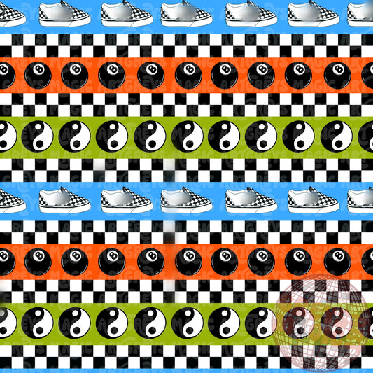Boy neon Retro Striped Seamless File