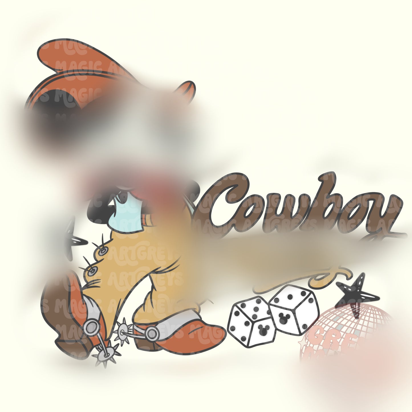 Cowboy Mouse PNG