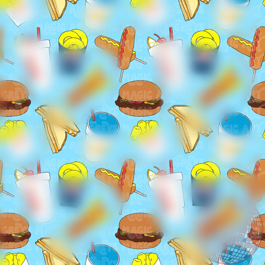 Fast Food Drive In Seamless File