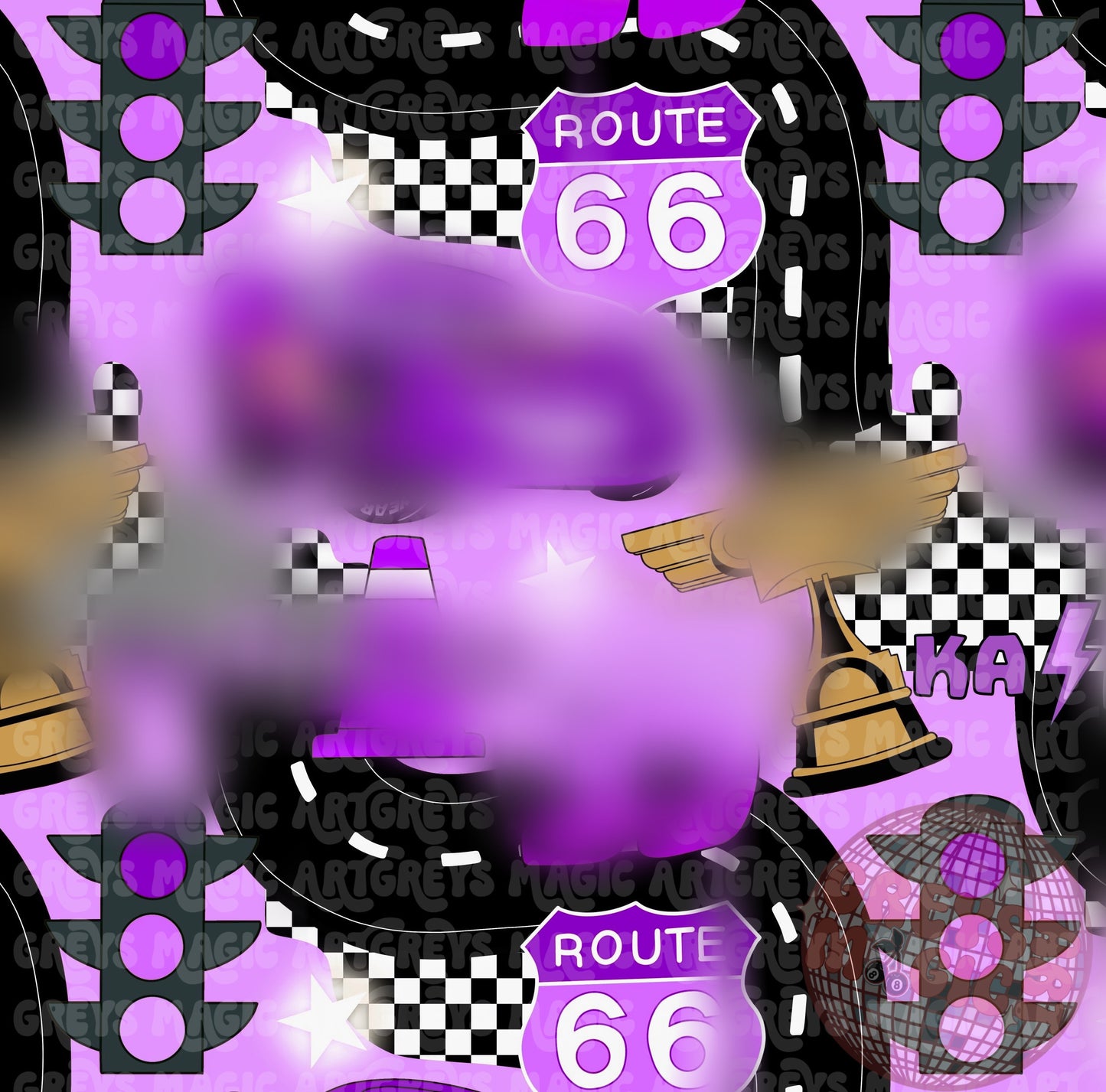 Purple Car Seamless File