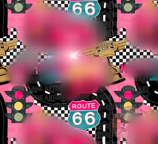 Pink Car Seamless File