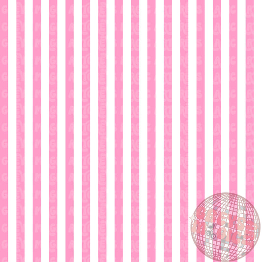 Pink And White Stripes