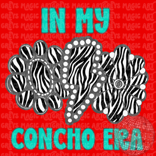 In My Concho Era Zebra Conchos PNG