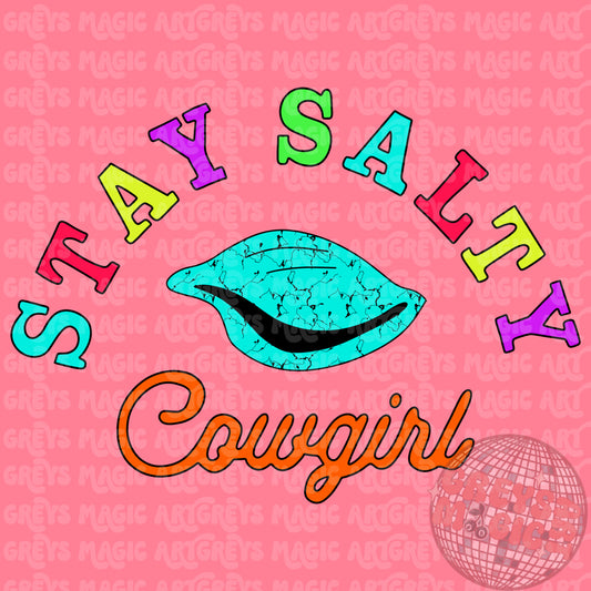 Stay Salty Cowgirl PNG