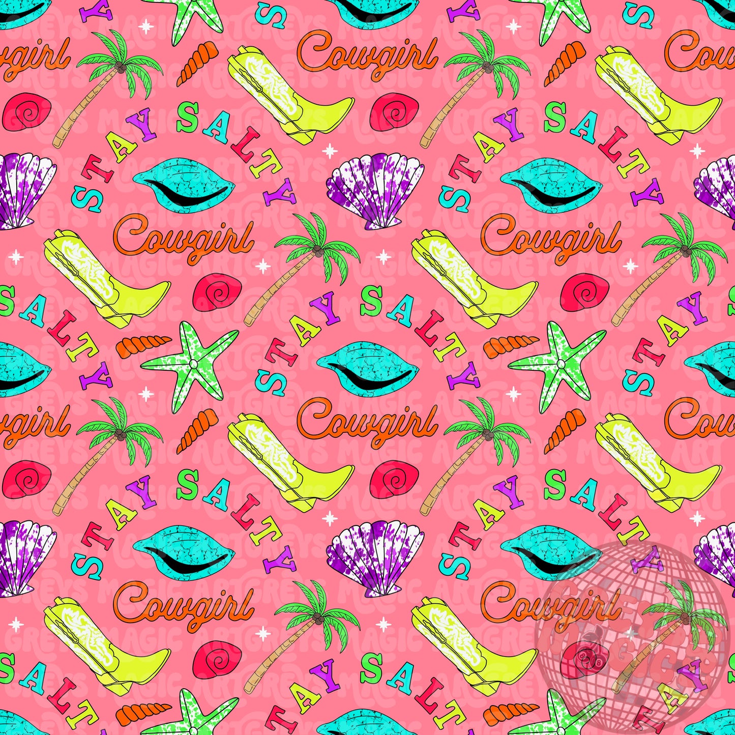 Stay Salty Cowgirl Seamless File