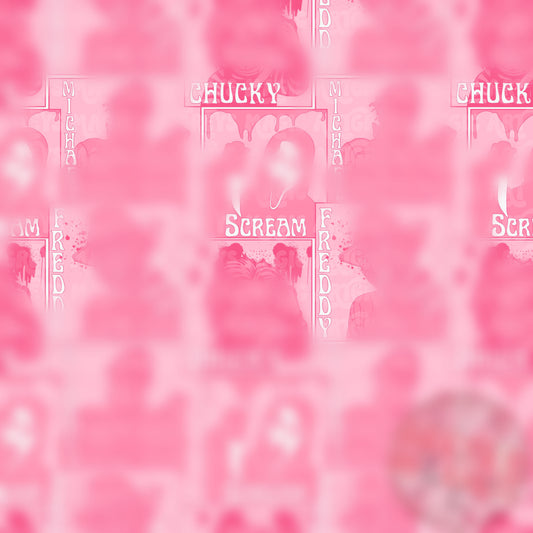 Pink Horror Movie Seamless File