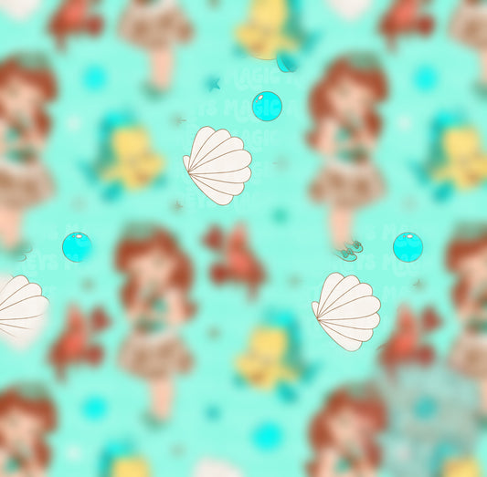 Baby Western Mermaid Princess Seamless File