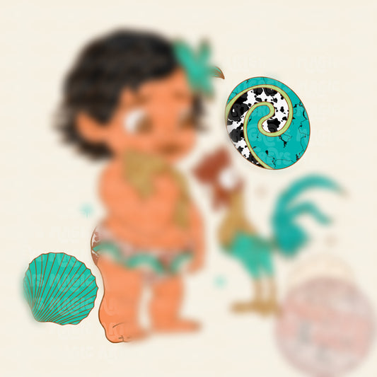 Baby Western Sea Princess PNG