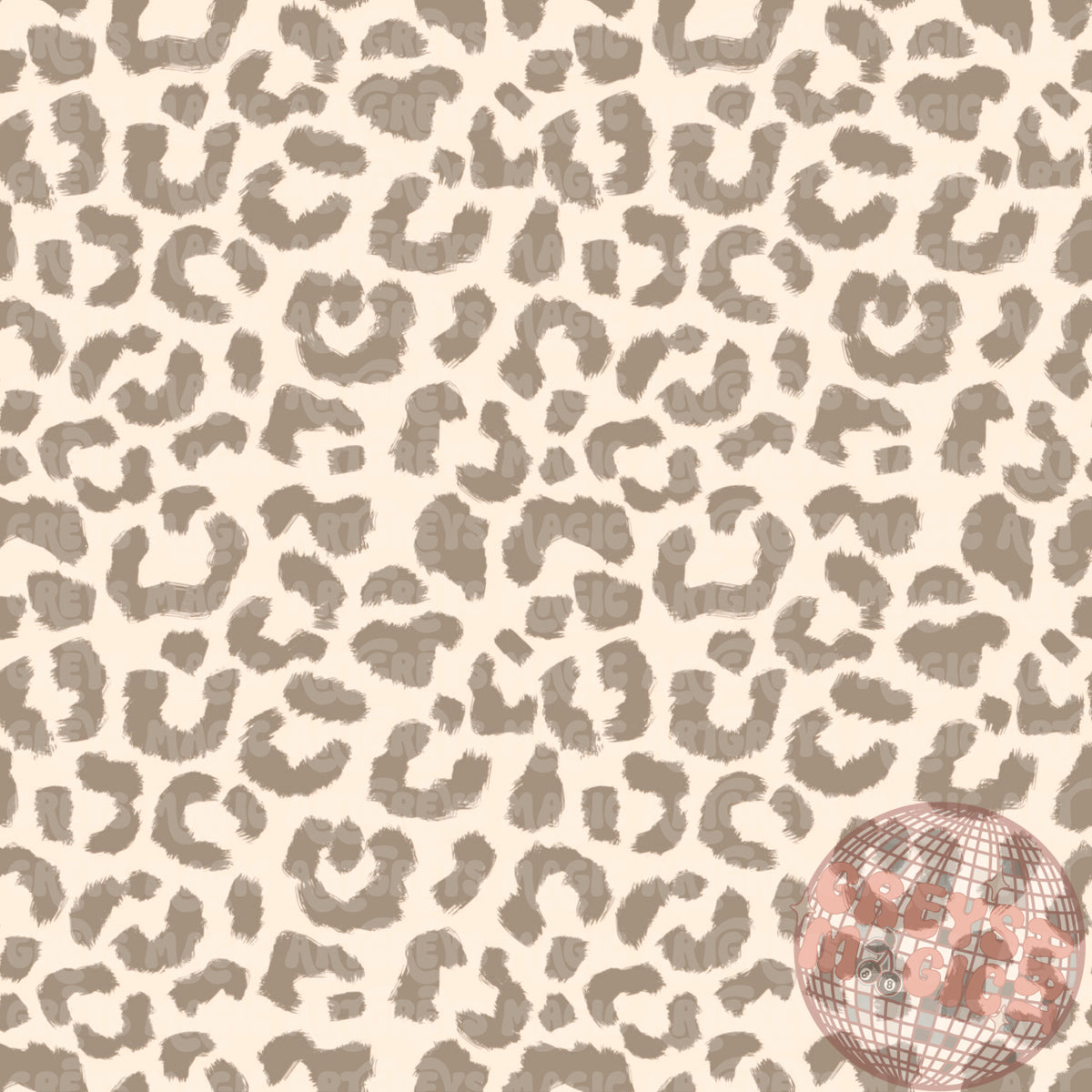 Neutral Cheetah Granny Patches Coord Seamless File