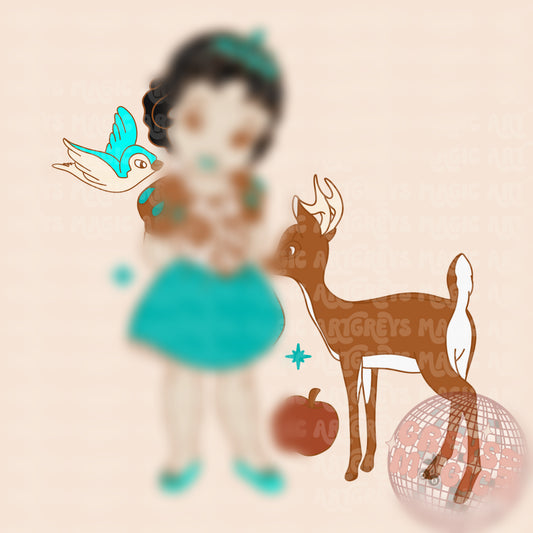 Baby Western Snow Princess PNG