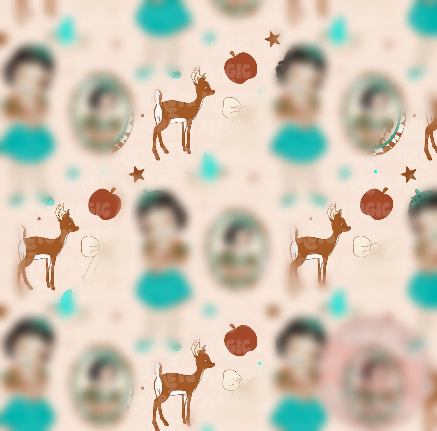 Baby Western Snow Princess Seamless File