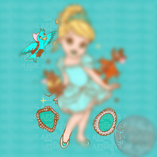 Baby Western Glass Slipper Princess PNG