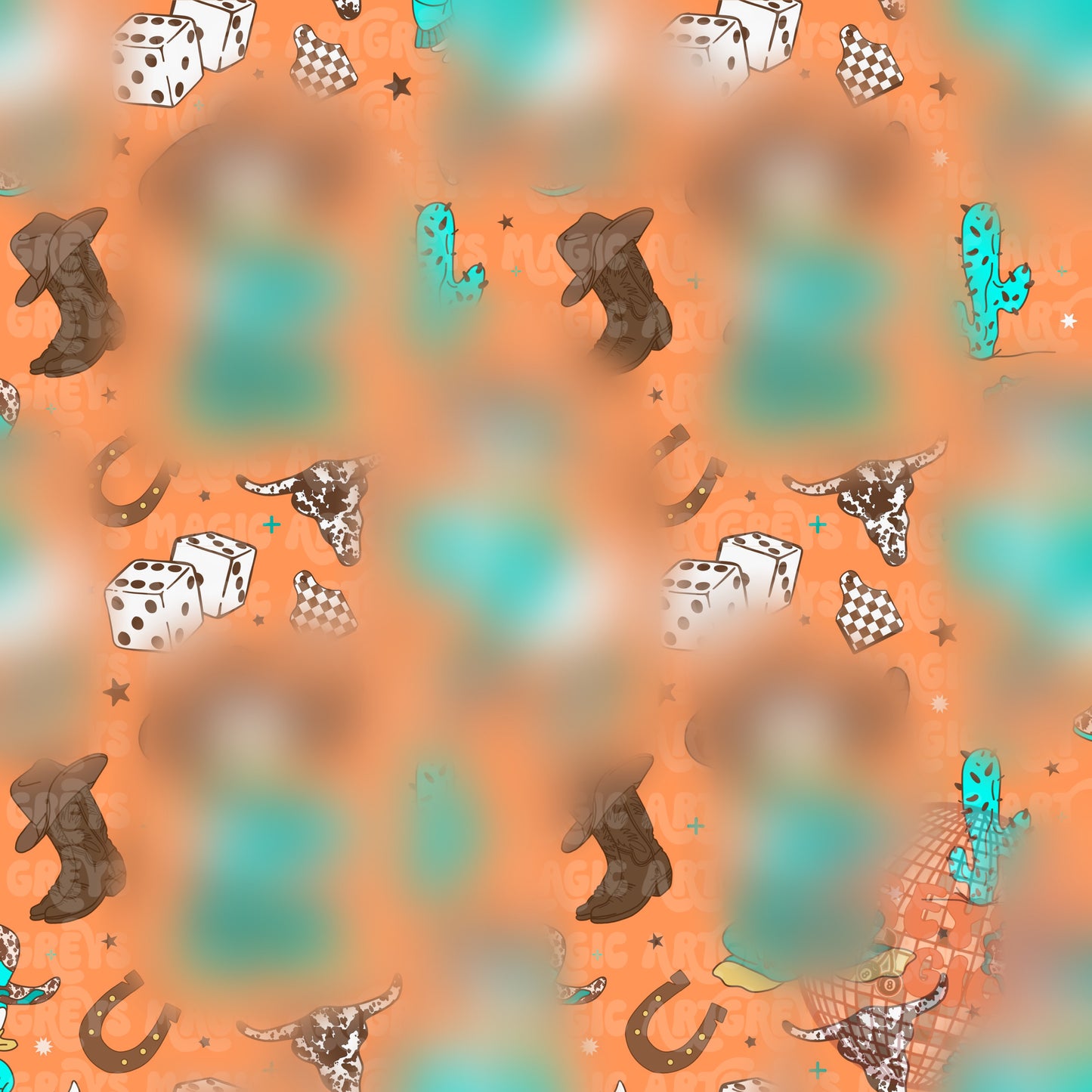 Boy Western Ducks Seamless File