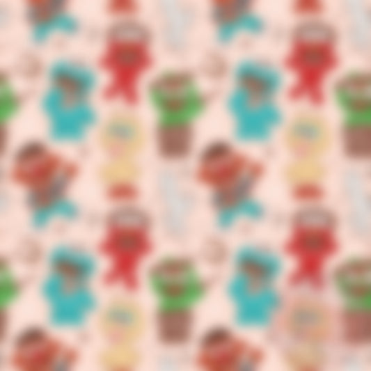 Baby Western Monsters Seamless File