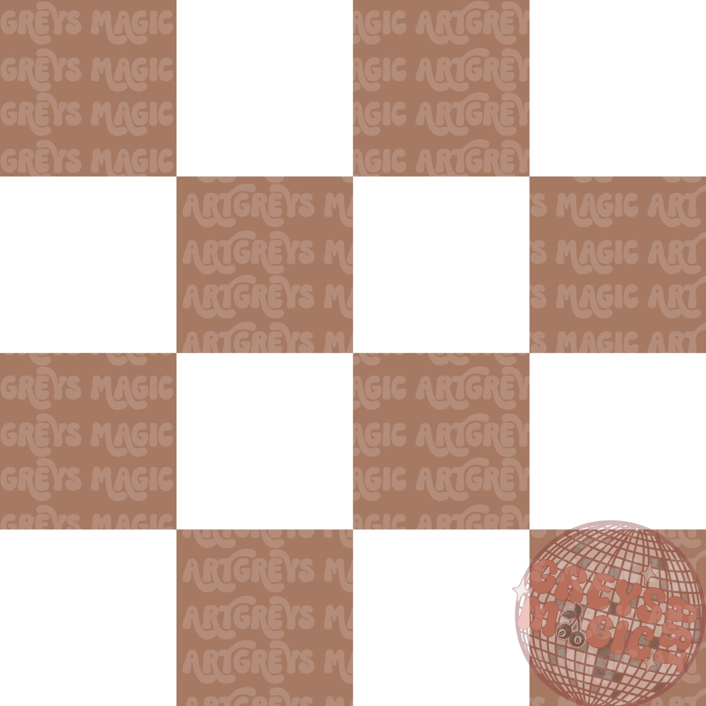 Brown & White Checkered Seamless File
