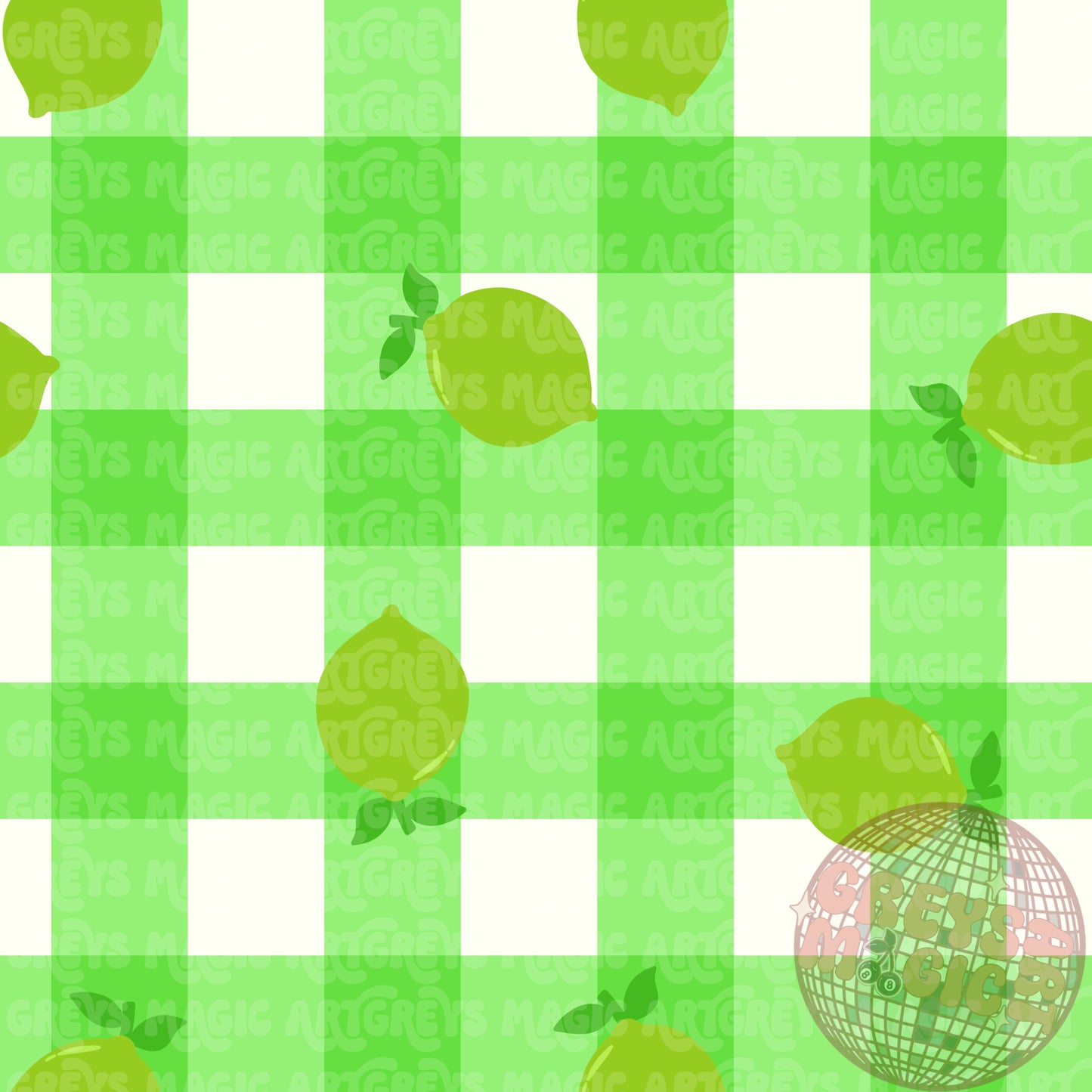 Lime Gingham Seamless File
