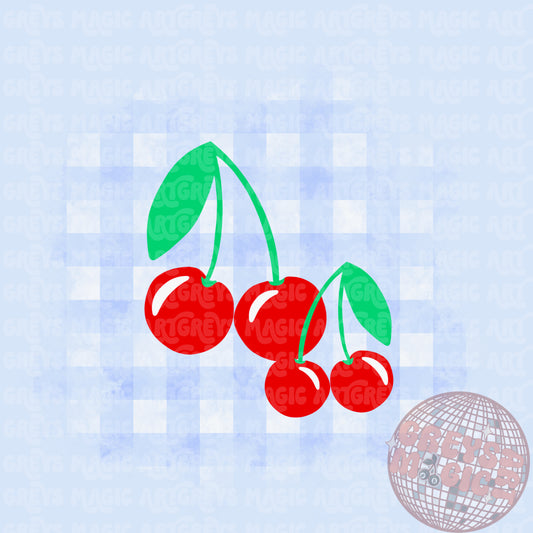 Cherry Gingham PNG