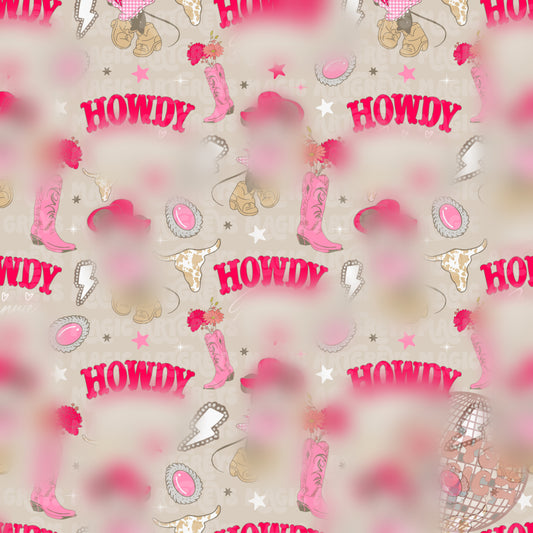 Pink Howdy Mouse Seamless File