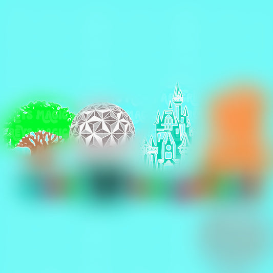 Neon Theme Park PNG