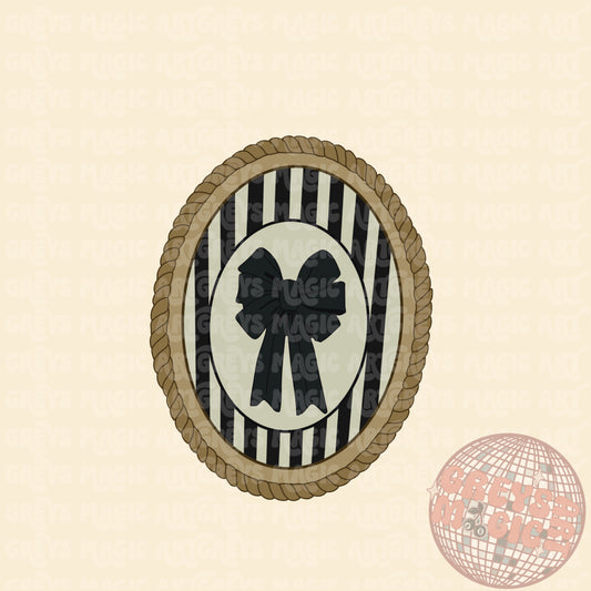 Coquette Bow Mirror PNG