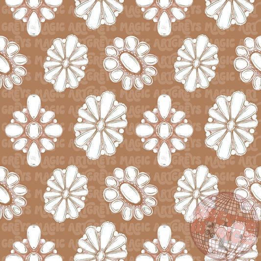 White Concho Seamless File