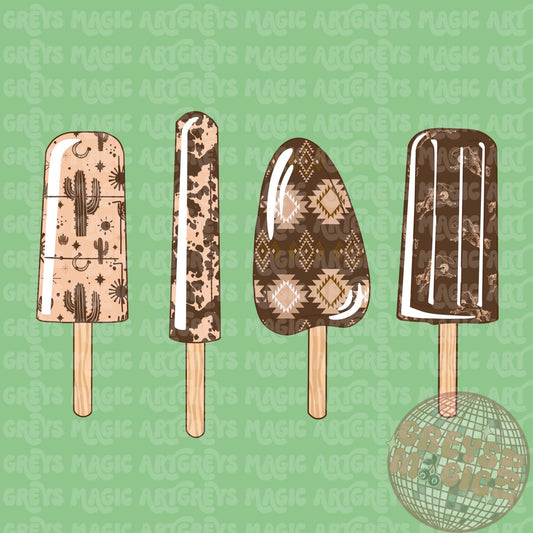 Cowboy Popsicles PNG