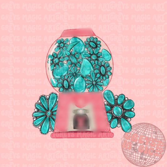 Boujee Western Stone Gumball Machine PNG