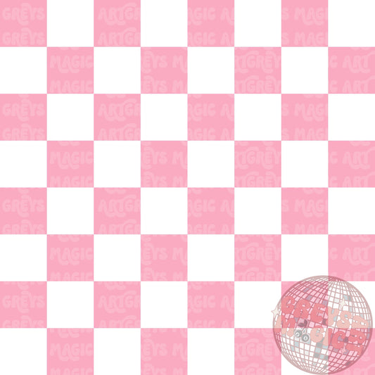 Light Pink & White Checkmate Seamless File